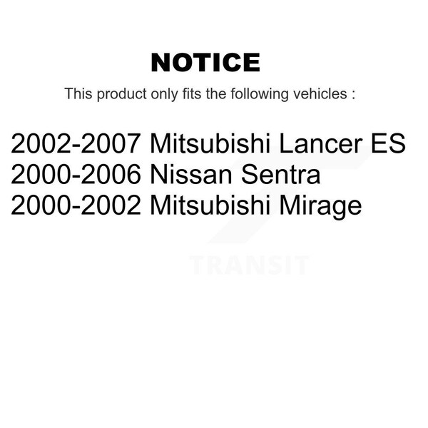 Front Wheel Bearing Pair For Nissan Sentra Mitsubishi Lancer Mirage